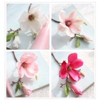 Leaf Magnolia Artificial Silk Flower Bouquet Home Wedding Party Floral Decor   391807840962